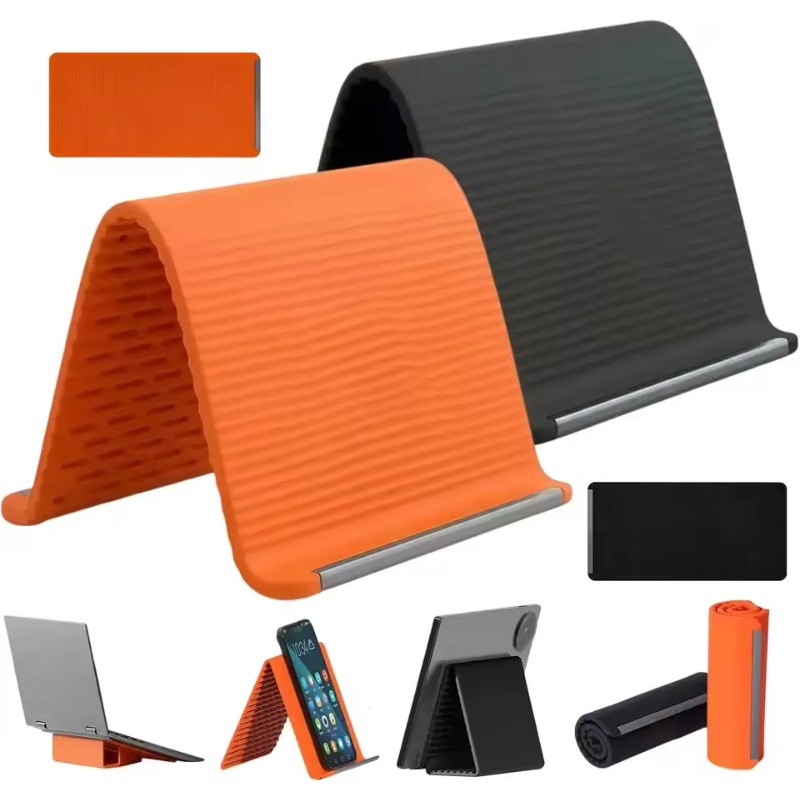 Desk Setup Table - Flexible Foldable Silicone Phone Holder Portable