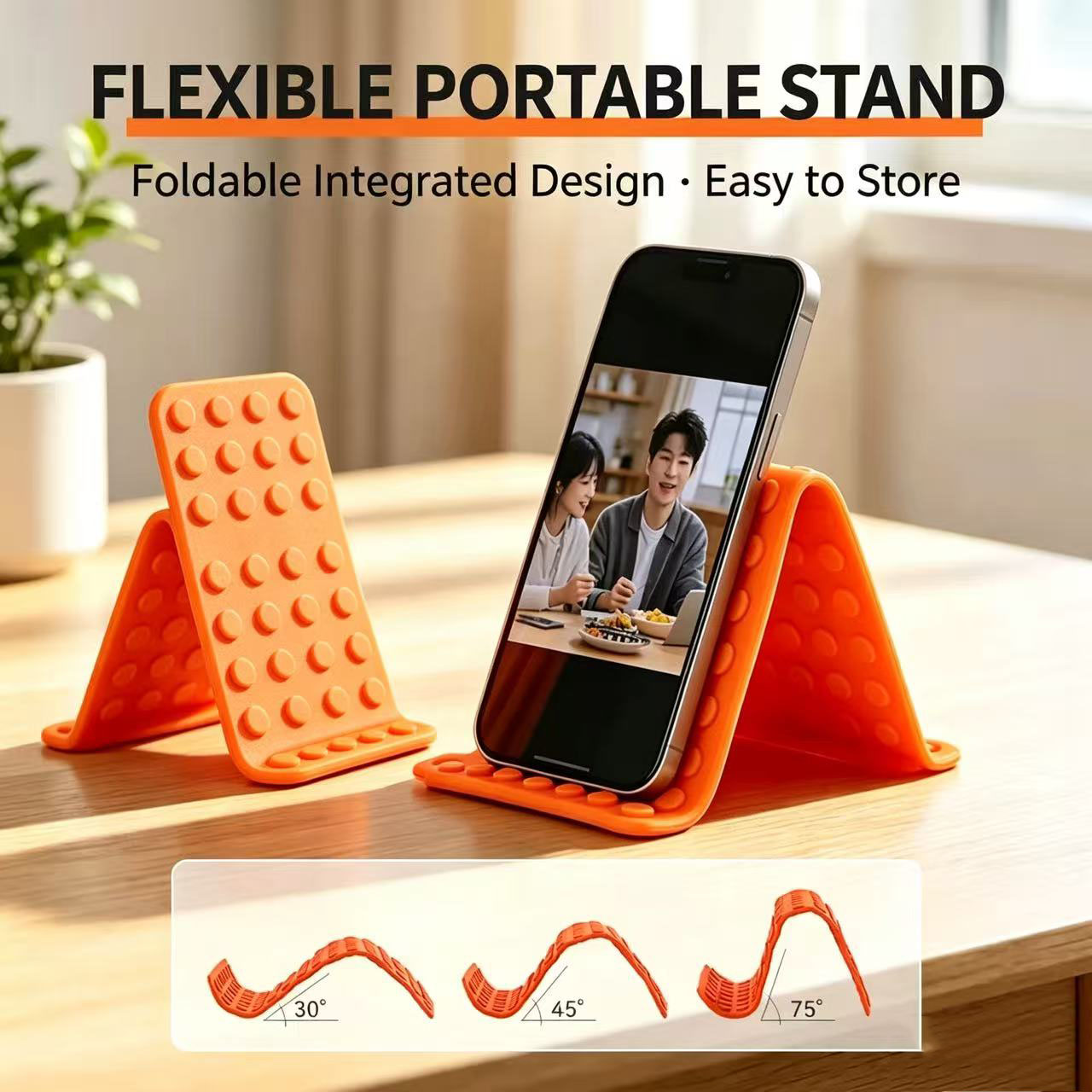 Desk Setup Table - Portable Universal Phone Stand Angle Adjustable