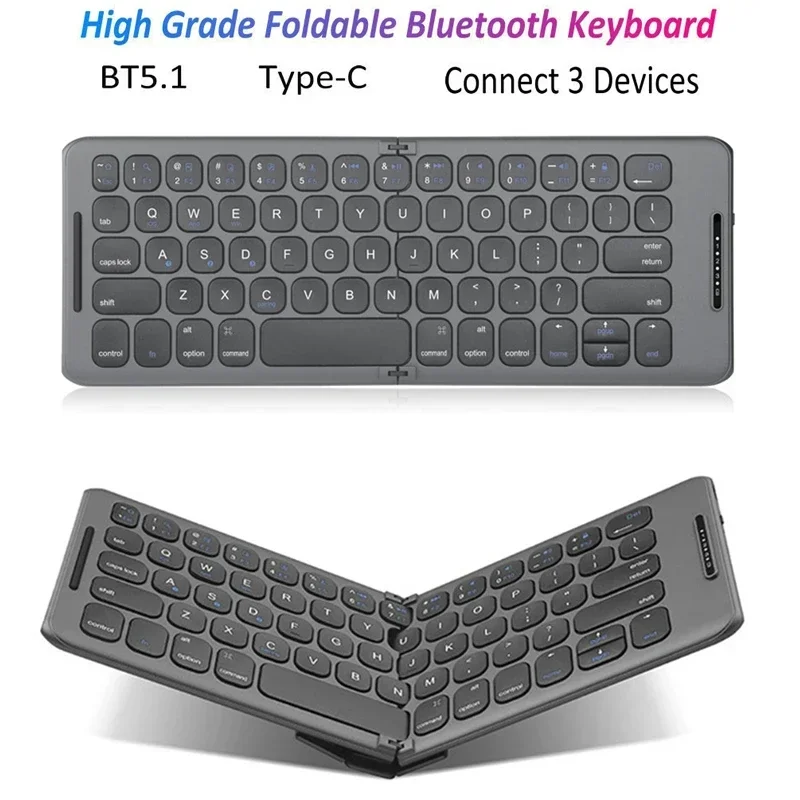 Foldable Bluetooth Keyboard US - Desk Setup Ipad recension och pris