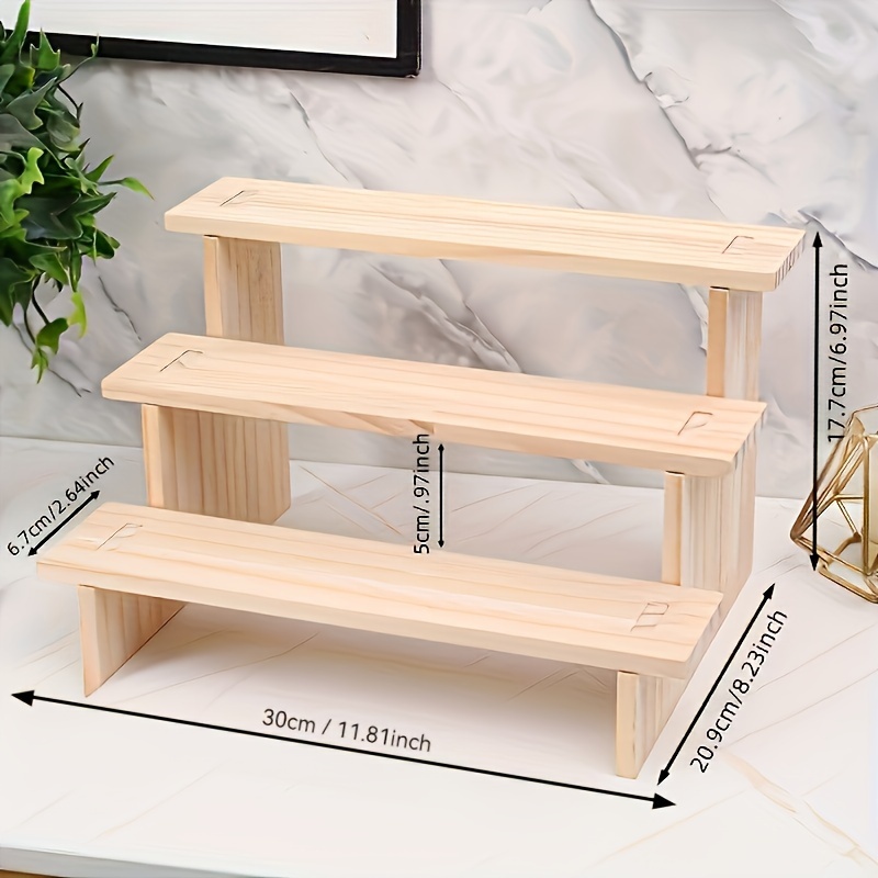 1pc Solid Wood Ladder Display  - Desk Setup Wood recension och pris