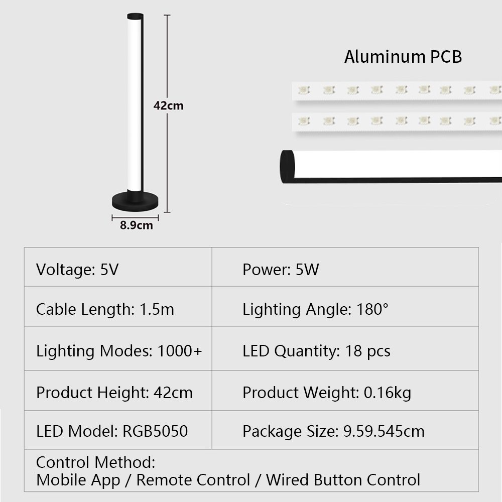 Music Rhythm RGB Ambient Light - Ambient Light Bar Usb recension och pris