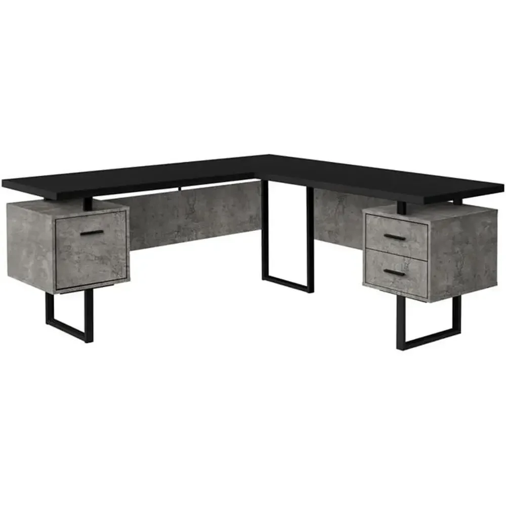 L-Shaped 70 Computer Desk with - Desk Setup In Office recension och pris