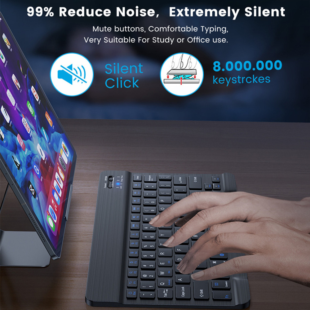 New 2025 Bluetooth Wireless Ke - Desk Setup Ipad recension och pris