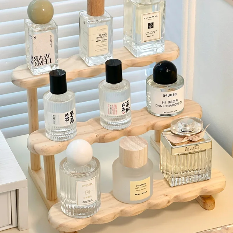 3 Tier Display Pure Solid Wood - Desk Setup Wood recension och pris