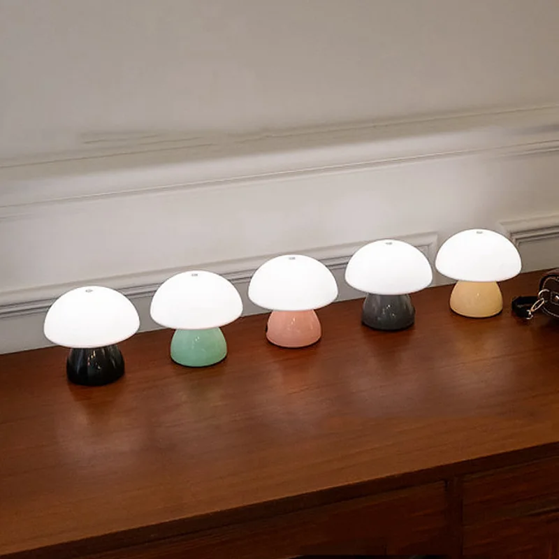 Mushroom LED Table Lamp Touch  - Ambient Light Bar Usb recension och pris