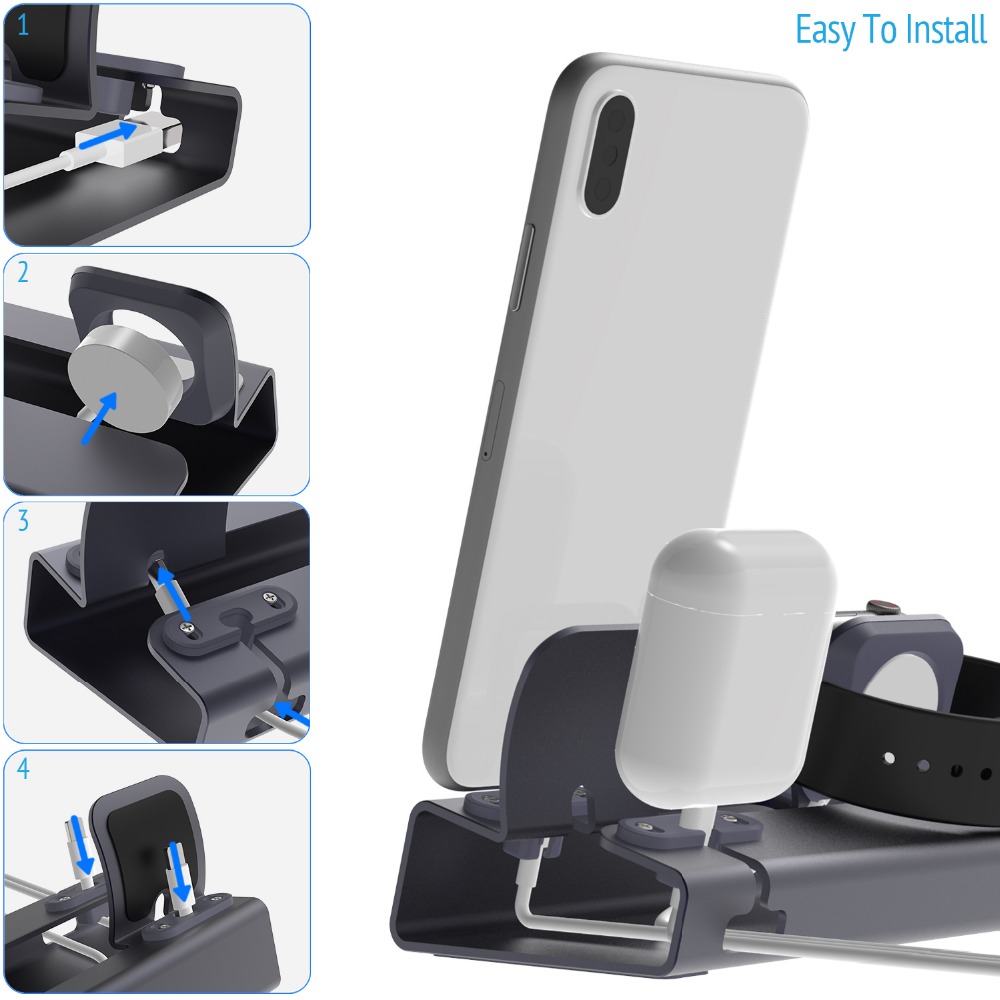 Charging Dock Station Stand Ho - Desk Setup Ipad recension och pris